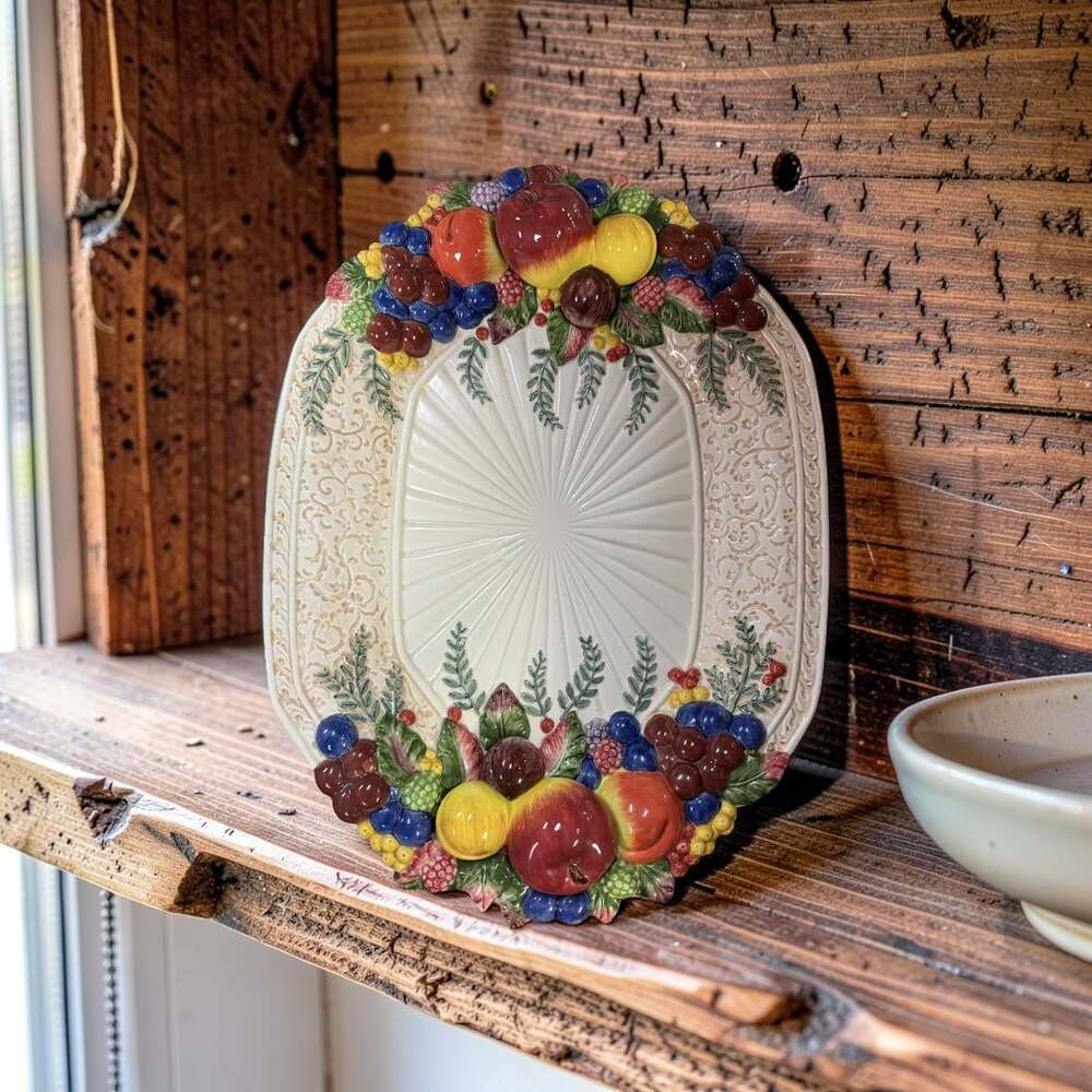 Fitz & Floyd Venezia Fruit Octagonal Serving. Family Gatherings or Party Snacks